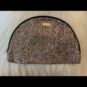 Tarte Glitter Sparkly Makeup Bag with Gold Detail